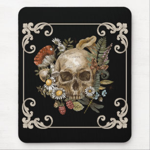 Mystic Skull  Black Muismat
