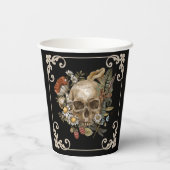 Mystic Skull Black Papieren Bekers (Achterkant)