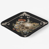 Mystic Skull  Black Papieren Bordje (Gebogen)