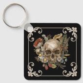 Mystic Skull  Black Sleutelhanger (Voorkant)