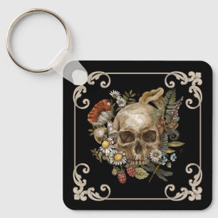 Mystic Skull  Black Sleutelhanger