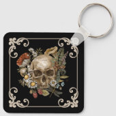 Mystic Skull Black Sleutelhanger (Achterkant)