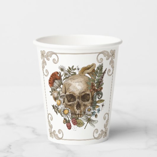 Mystic Skull  Papieren Bekers (Voorkant)