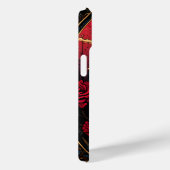 Mystic Skull Red Roses op Skelet Dark Academia Case-Mate iPhone Case (Achterkant / Rechts)