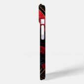 Mystic Skull Red Roses op Skelet Dark Academia Case-Mate iPhone Case (Achterkant / Links)