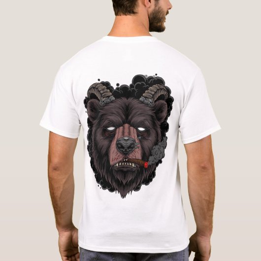 Mystic Smoky Ram Bear  T-shirt (Achterkant)