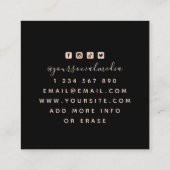 Mystic Snake Eyeball & Sword Modern Tattoo Artist Vierkante Visitekaartje (Achterkant)