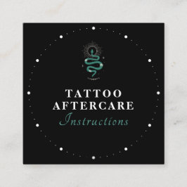 Mystic Snake Green Tattoo Aftercare Instructions S Vierkante Visitekaartje
