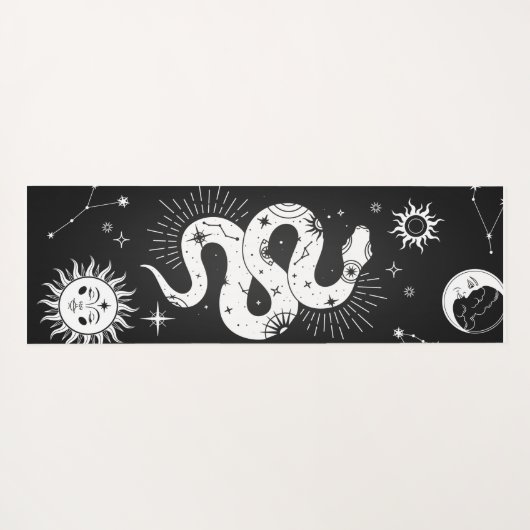 Mystic snake moon and sterren yogamat (Achterkant (horizontaal))