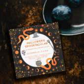 Mystic Snakes Witch Halloween Spooktacular Party Kaart