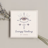 Mystic Spiritueel Third Eye kosmic energy Healing Vierkante Visitekaartje