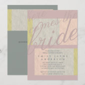 Mystic Storm Typography Vrijgezellenfeest Blue Pin Kaart (Voorkant / Achterkant)