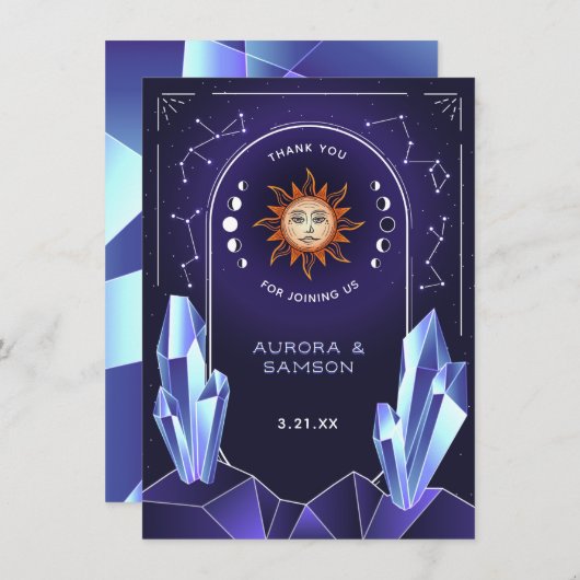 Mystic Sun Event Bedankkaartje Bedankkaart (Voorkant / Achterkant)