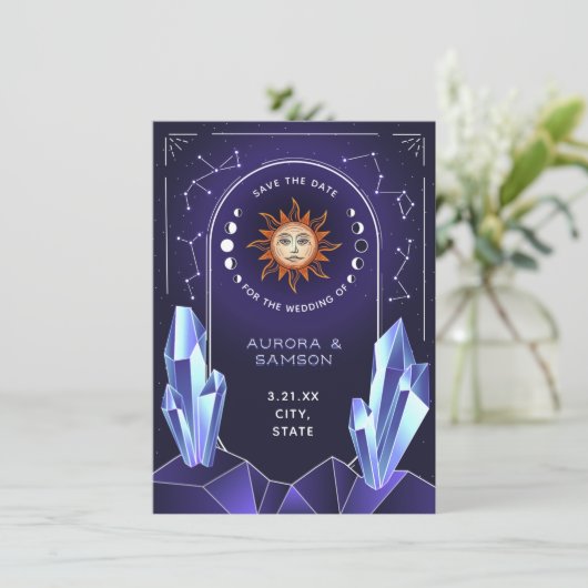 Mystic Sun Event De datum opslaan Save The Date (Staand voorkant)