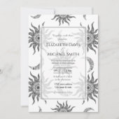 Mystic Sun Moon Zwart-wit Kaart (Voorkant)