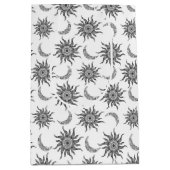 Mystic Sun Moon Zwart-wit Medium Cadeauzakje (Voorkant)