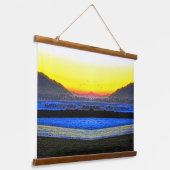 Mystic Sunset Double Vision  Hangend Wandkleed (Gebogen)