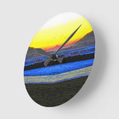 Mystic Sunset Double Vision Ronde Klok (Hoek)