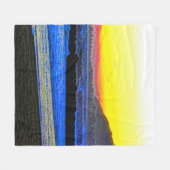 Mystic Sunset  Fleece Deken (Voorkant (Horizontaal))