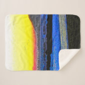 Mystic Sunset  Sherpa Deken (Voorkant (horizontaal))