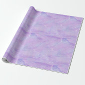 Mystic Swirls, lavendel waterverf Wrapping papier (Uitgerold)