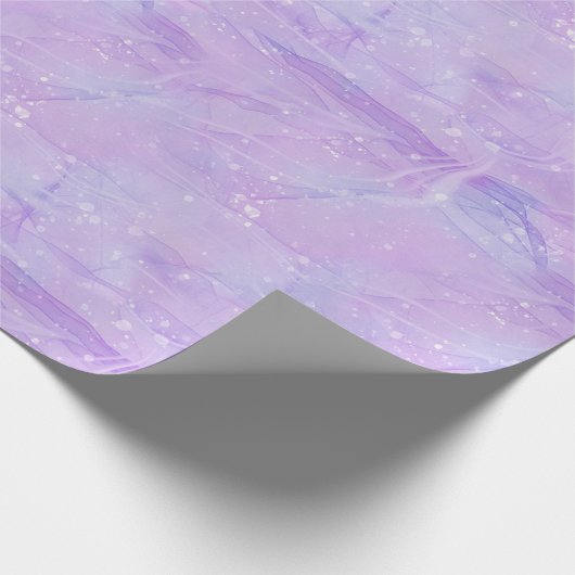 Mystic Swirls, lavendel waterverf Wrapping papier (Hoek)