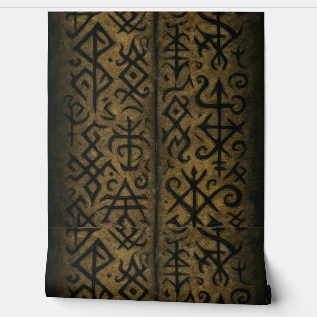 Mystic Symbols & Dark Occult Art behang (Afrollen)