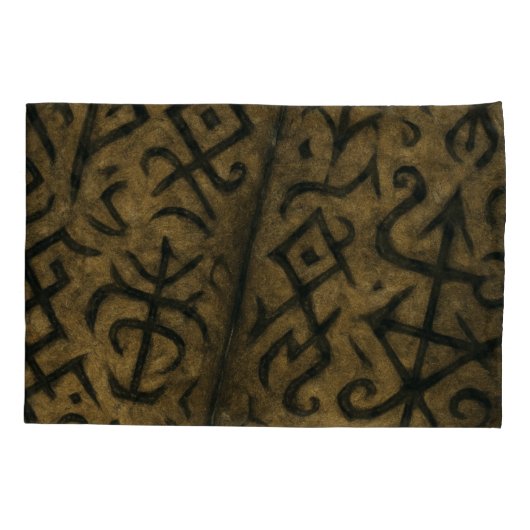 Mystic Symbols en duistere occulte Kussensloop (Achterkant)