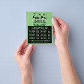 Mystic Symbols, Psychische lezing prijslijst Flyer (Hand)