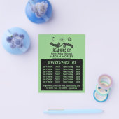 Mystic Symbols, Psychische lezing prijslijst Flyer (Enkel)