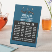 Mystic Symbols, Psychische lezing prijslijst Reclamebord Met Voetstuk (Insitu)