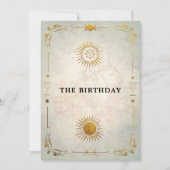 Mystic Tarot Fortune Old Gold 30th Birthday Party Kaart (Voorkant)