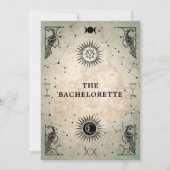 Mystic Tarot Fortune Peacock Bachelorette Party Kaart (Voorkant)