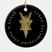 Mystic Tarot Meidenavondfeestje Keramisch Ornament (Achterkant)