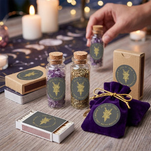 Mystic Tarot Meidenavondfeestje Ronde Sticker