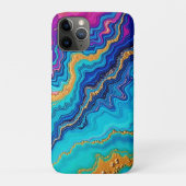 Mystic Teal & Gold Energy Case-Mate iPhone Case (Achterkant)