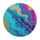 Mystic Teal & Gold Energy Snijplank (Voorkant)