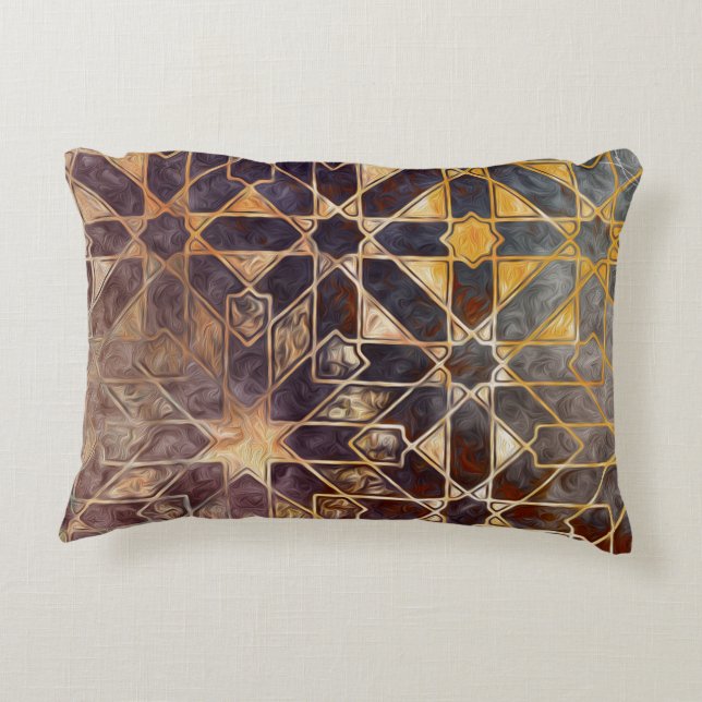 Mystic Tegels I Decoratief Kussen (Achterkant)