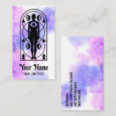 Mystic Third Eye Moon Spiritual Energy Healer Visitekaartje (Voorkant / Achterkant)