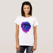 Mystic Third Eye Vision — Cosmic Energy Art T-shirt (Voorkant volledig)