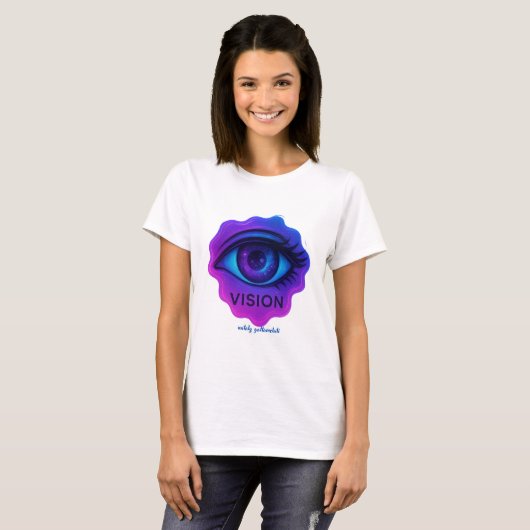 Mystic Third Eye Vision — Cosmic Energy Art T-shirt (Voorkant volledig)