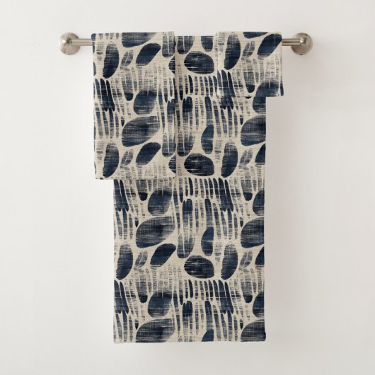 Mystic Tides van Shibori Japans Bad Handdoek (Insitu)