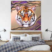Mystic Tiger 2 Canvas Afdruk (Insitu (Slaapkamer))