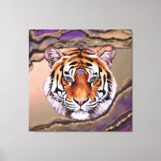 Mystic Tiger 2 Canvas Afdruk (Voorkant)