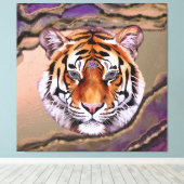 Mystic Tiger 2 Canvas Afdruk (Insitu (Houten vloer))