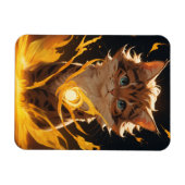 Mystic Tiger Cat Fire bekend Magneet (Horizontaal)