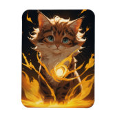 Mystic Tiger Cat Fire bekend Magneet (Verticaal)