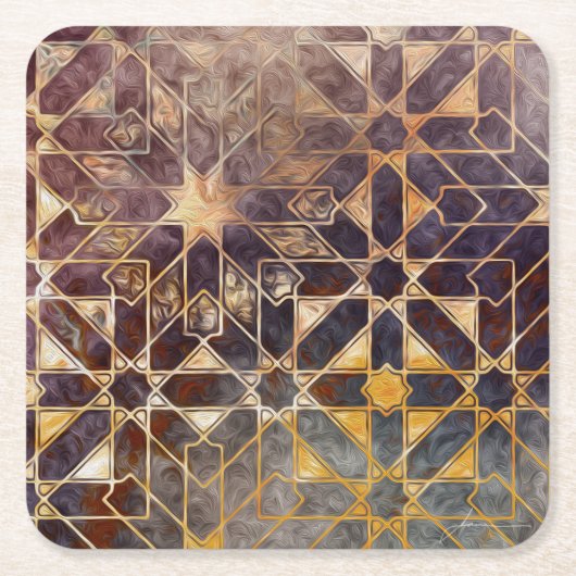 Mystic Tiles I Kartonnen Onderzetters (Voorkant)
