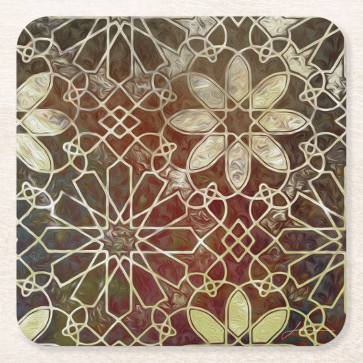 Mystic Tiles II Kartonnen Onderzetters (Voorkant)