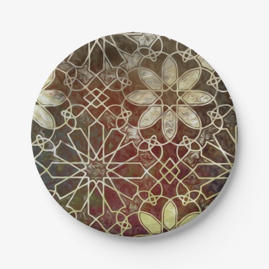 Mystic Tiles II Papieren Bordje (Voorkant)